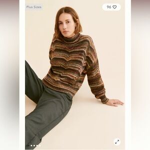 RD Style Mixed Stripe Pullover Sweater